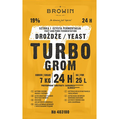 Fermento destilador Turbo Grom 24h - 2
