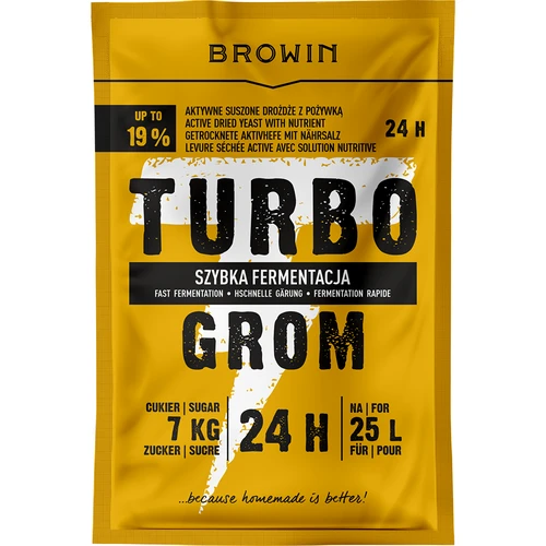 Fermento destilador Turbo Grom 24h  - 1 