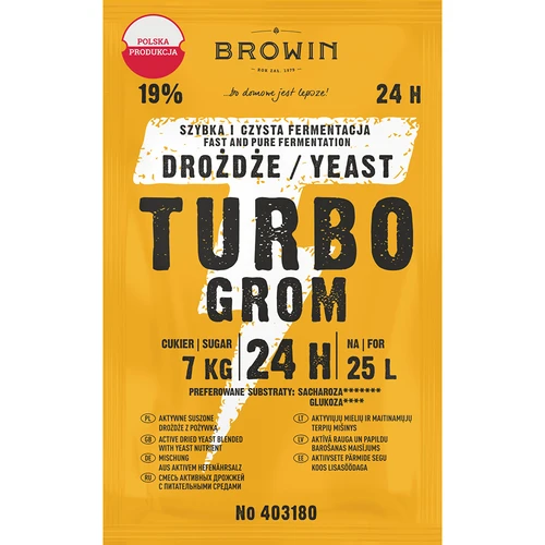 Fermento destilador Turbo Grom 24h  - 1 