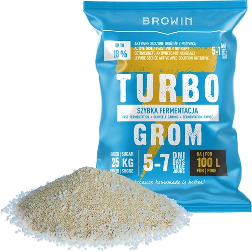 Fermento destilador Turbo Grom 5-7 dias 100L - 3