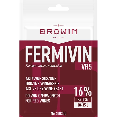 Fermento para vinho Fermivin VR5, 7 g  - 1 