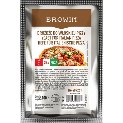 Fermento seco para pizza italiana - 100 g  - 1 
