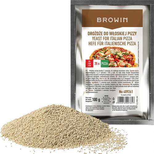 Fermento seco para pizza italiana - 100 g - 2
