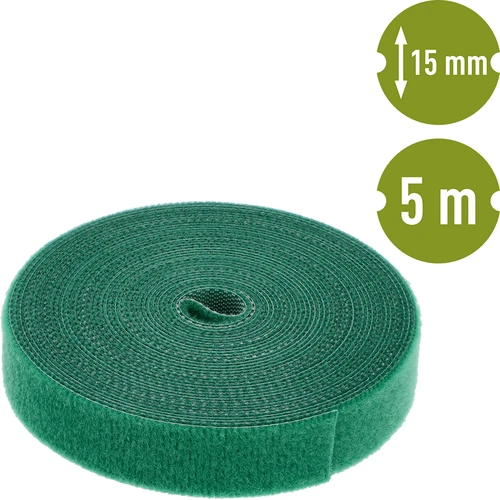 Fita de velcro para jardinagem, verde, 15 mm x 5 m - 2