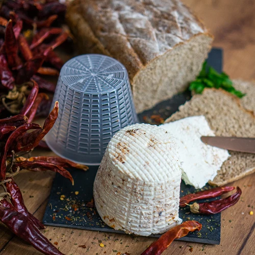 Forma para ricotta Ø 6,5 x 7,8 cm para 400 g - 4