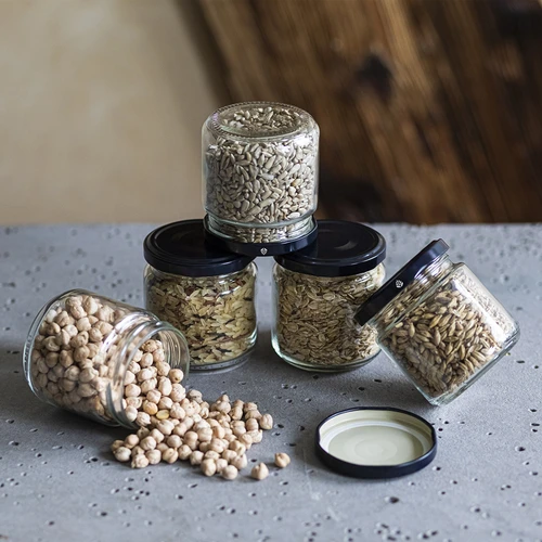 Frasco 212 ml Ø66/4 com tampa preta — 6 unid. - 5