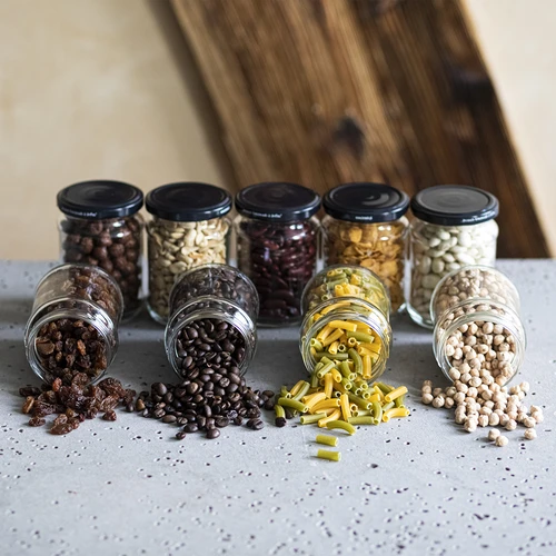 Frasco 250 ml Ø 66/4 tampa preta - 6 unid. - 5