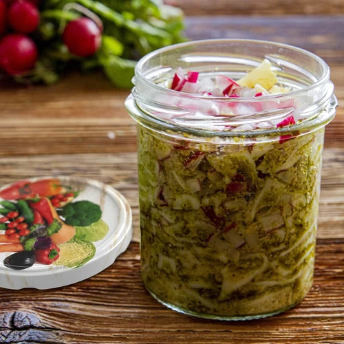 Frasco 350 ml com tampa e disco de pressão - 6 unidades - 13