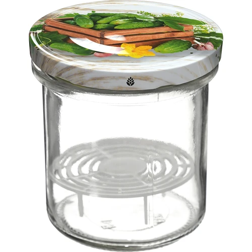 Frasco 350 ml com tampa e prensa - 6 unid. - 3