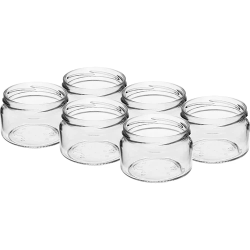 Frasco baixo 200ml - com tampa dourada fi 82/6, 6 peças - 4