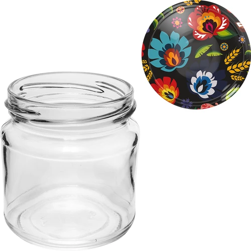 Frasco com capacidade de 212 ml, com tampas coloridas ø 66. - 8