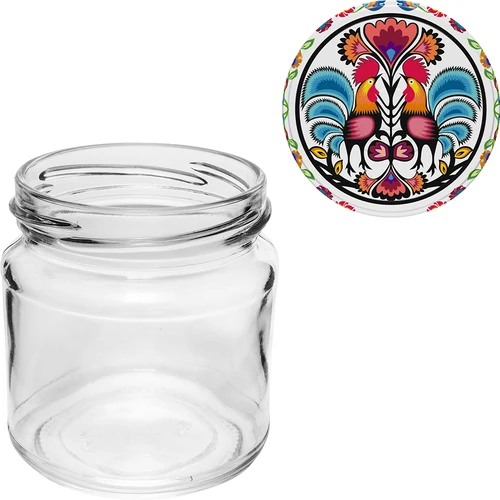 Frasco com capacidade de 212 ml, com tampas coloridas ø 66. - 10