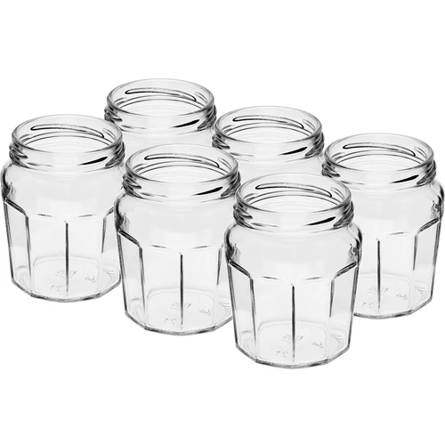 Frasco Compota 230ml com tampa preta fi63/4 - 6 peças - 4
