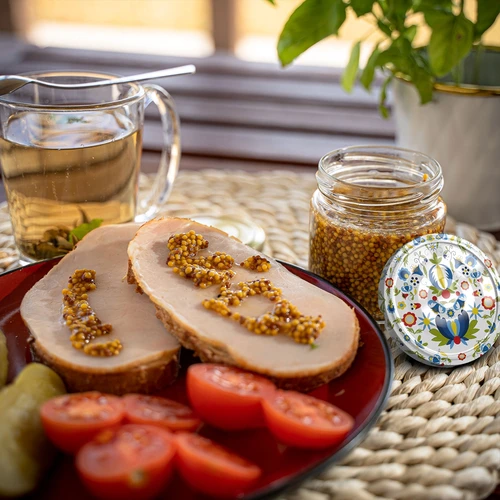 Frasco de 212 ml com tampas coloridas ø 66. - 14