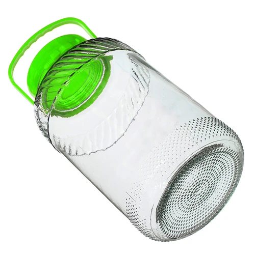 Frasco de vidro 8 L, com pinças - 4