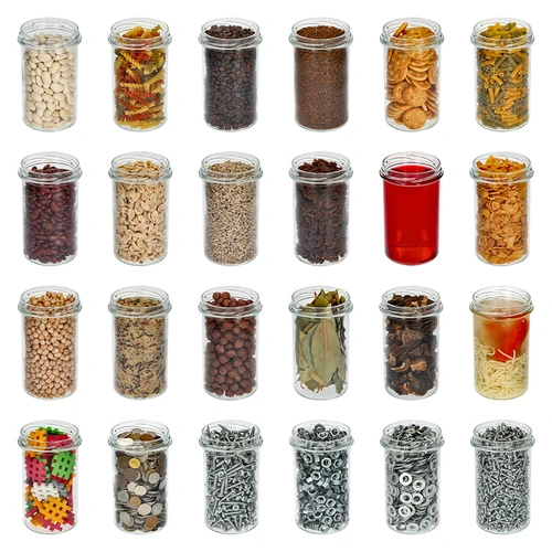 Frasco direito 545 ml (fi 82) - com tampa preta, 6 unidades - 7