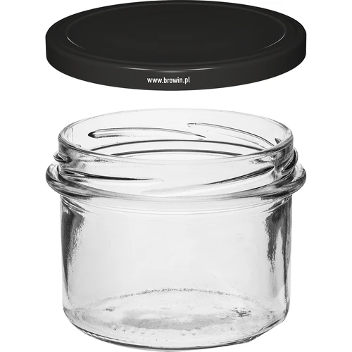 Frasco simples 235 ml (fi82) com tampa preta 6 unid. - 3
