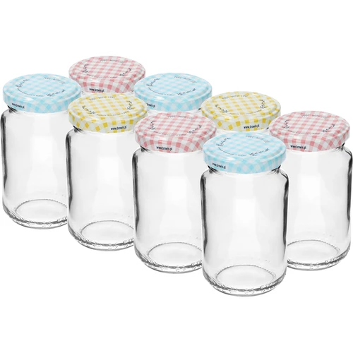 Frasco TO 190ml com tampa colorida fi 53 - 8 unid. - 2