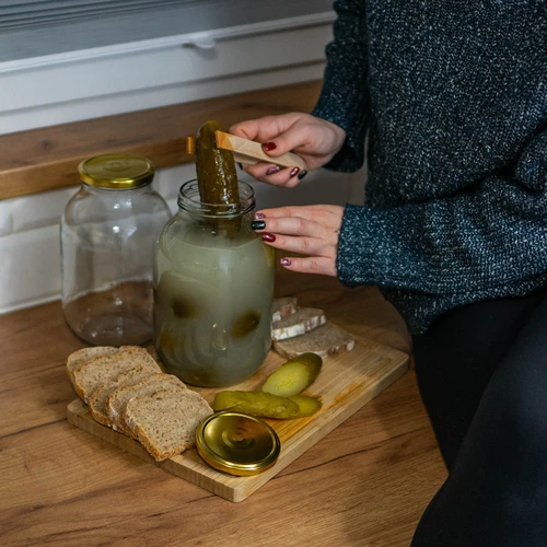 Frasco TO 2 L com tampa dourada fi82/6, 6 unidades - 3