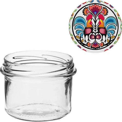 Frasco TO 235 ml com tampa colorida fi82 - 6 peças - 6