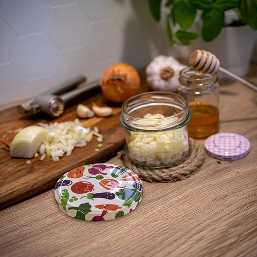 Frasco TO 235 ml com tampa colorida Ø82 - 6 unidades - 14