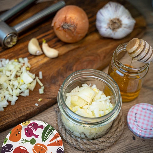 Frasco TO 235 ml com tampa colorida Ø82 - 6 unidades - 15