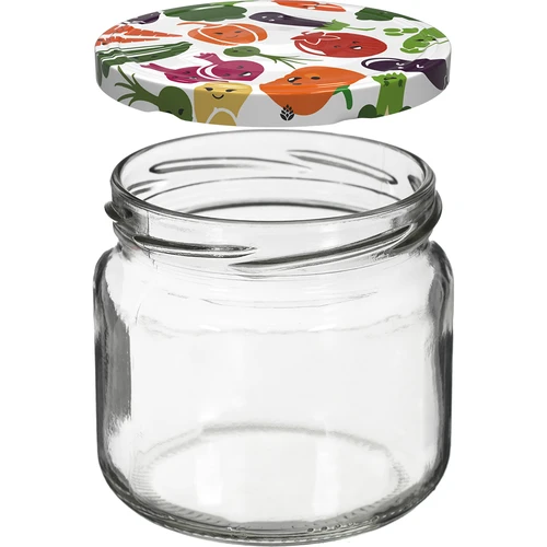 Frasco TO 370 ml com tampa colorida fi82/6- 6 unid. - 3