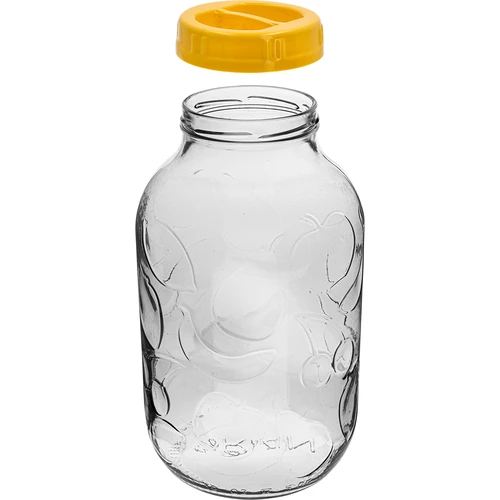 Frasco TO 5 L com tampa de plástico Ø 100, com pega - 2