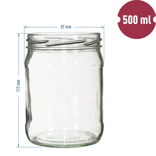 Frasco TO 500 ml fi 82/6 - 8 unid. - 6