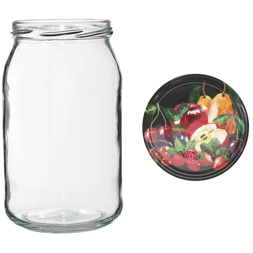 Frasco TO 900 ml com tampa colorida fi82/6 - 6 unid. - 11