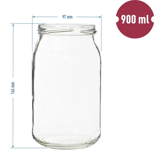 Frasco TO 900ml fi82/6 - 8un. - 7