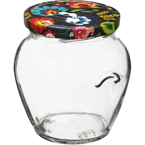 Frasco TO Ânfora 580 ml com tampa colorida fi82/6-6un. - 2