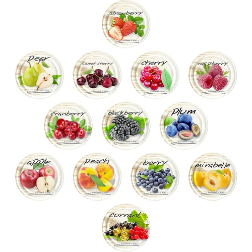 Frasco TO, bojudo 580 ml com tampa colorida fi82/6, 6 unid. - 6