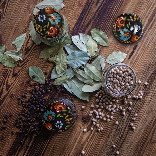 Frasco twist-off 500 ml "Ânfora Invertida" com tampa colorida fi 82/6, 6 unidades - 13