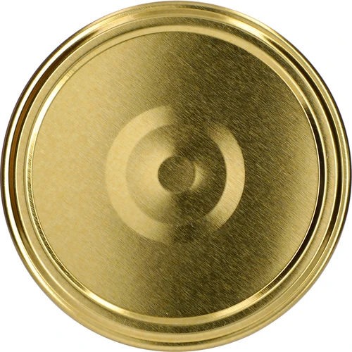 Frasco twist-off, gordinho 580ml com tampa dourada fi82/6, 6 peças. - 4