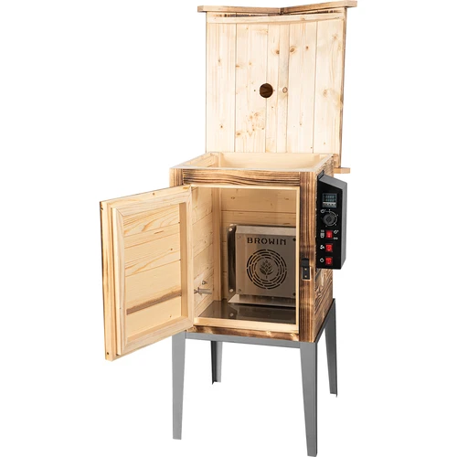 Fumador 115 L dragON Wood 60E — em madeira a lenha, com módulo de aquecimento elétrico e controlador - 3