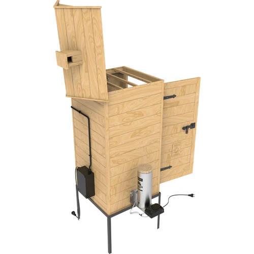 Fumador 200 L dragON Larch E21 — em larício, com módulo de aquecimento elétrico e controlador - 6