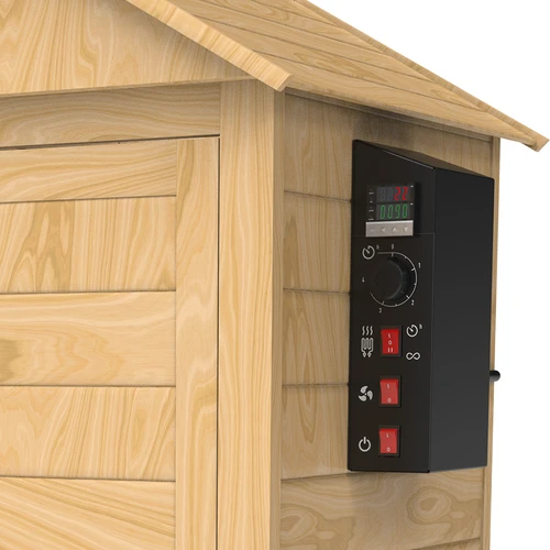 Fumador 200 L dragON Larch E21 — em larício, com módulo de aquecimento elétrico e controlador - 9
