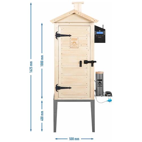 Fumador com Wi‑Fi, 200 L — dragON WOOD 100IQ com módulo elétrico de aquecimento e controlador - 13