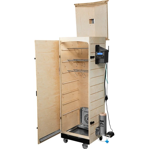 Fumador dragON PLYWOOD NATURE – sem armação, modular, com controlador Wi‑Fi, 320L - 3