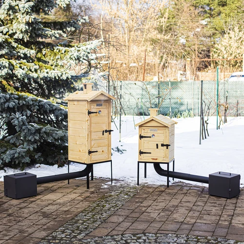 Fumador em madeira de 100 cm, com fornalha - 13