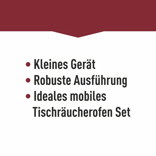 Fumador portátil com termómetro e aparas de madeira de árvores de fruto - 17