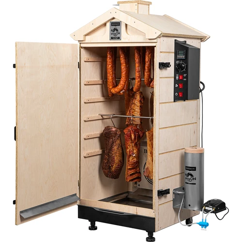 Fumador sem armação dragON PLYWOOD NATURE com controlador digital, 200 L - 4