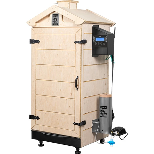Fumador sem armação dragON PLYWOOD NATURE com controlador Wi‑Fi, 200 L - 2