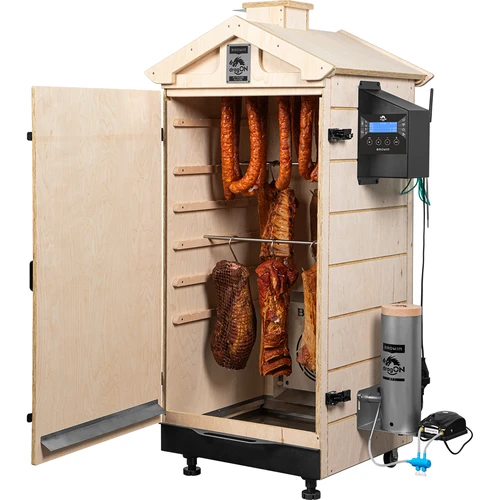 Fumador sem armação dragON PLYWOOD NATURE com controlador Wi‑Fi, 200 L - 4