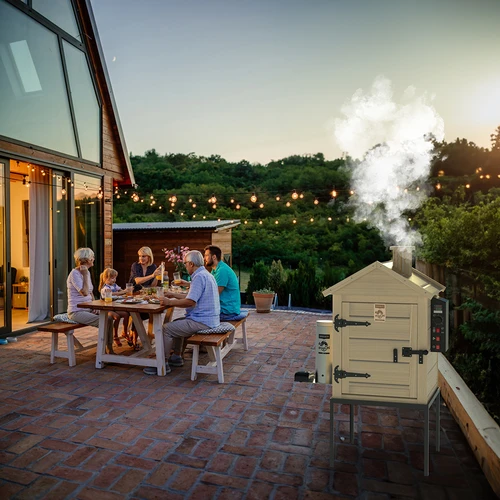 Fumeiro 115 L dragON Wood 60E em madeira, com módulo de aquecimento elétrico e controlador - 19