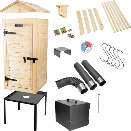 Fumeiro de madeira 100 cm, com caixa de fogo