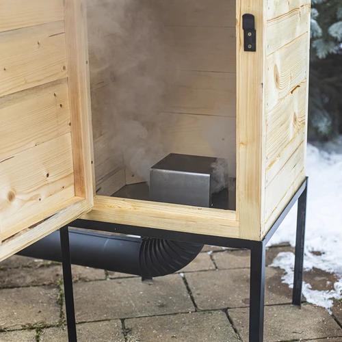 Fumeiro de madeira 100 cm, com caixa de fogo - 9