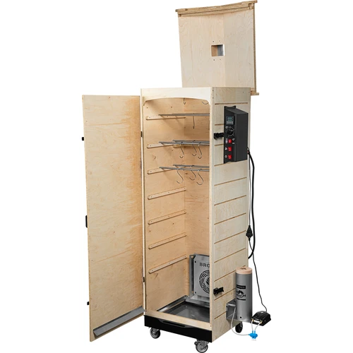 Fumeiro dragON PLYWOOD NATURE – sem armação, modular, com controlador digital, 320 L - 3