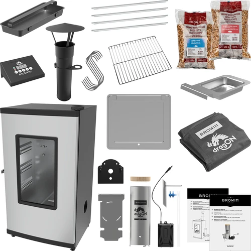 Fumeiro elétrico - dragON com gerador de fumo, digital 65 L - 2